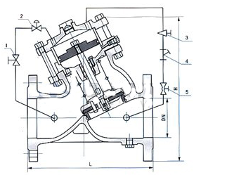H104X活塞式可調(diào)減壓穩(wěn)壓閥結(jié)構(gòu)圖 H104X活塞式可調(diào)減壓穩(wěn)壓閥結(jié)構(gòu)圖